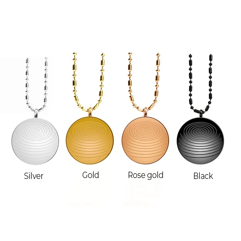 high quality 18k gold plated quantum power pendant negative ion health care scalar pendant