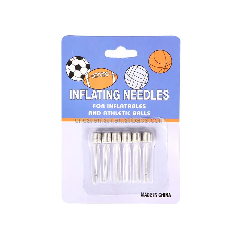 Blister Pack Football/Soccer/Basketball/Volleyball Inflating Needle Set, 3/5/6/15 pcs Ball Inflator Needles & Extension Hose Set