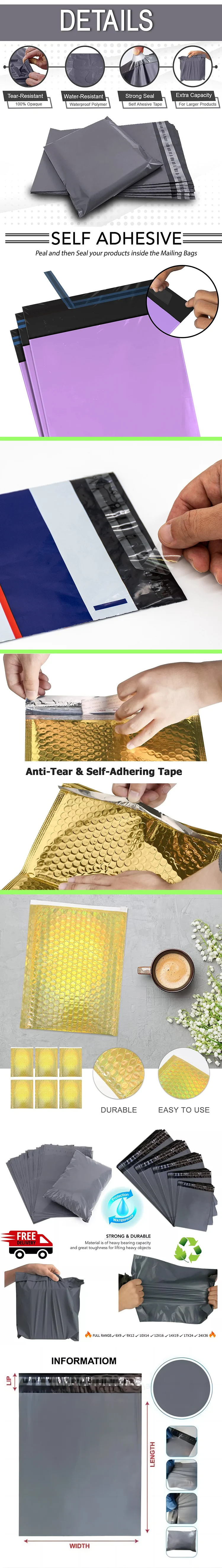 Biodegradable Kraft Mailing Bags Honeycomb Paper Padded Mailer Wrap Bubble Envelope Compostable Cushion Packaging Bag
