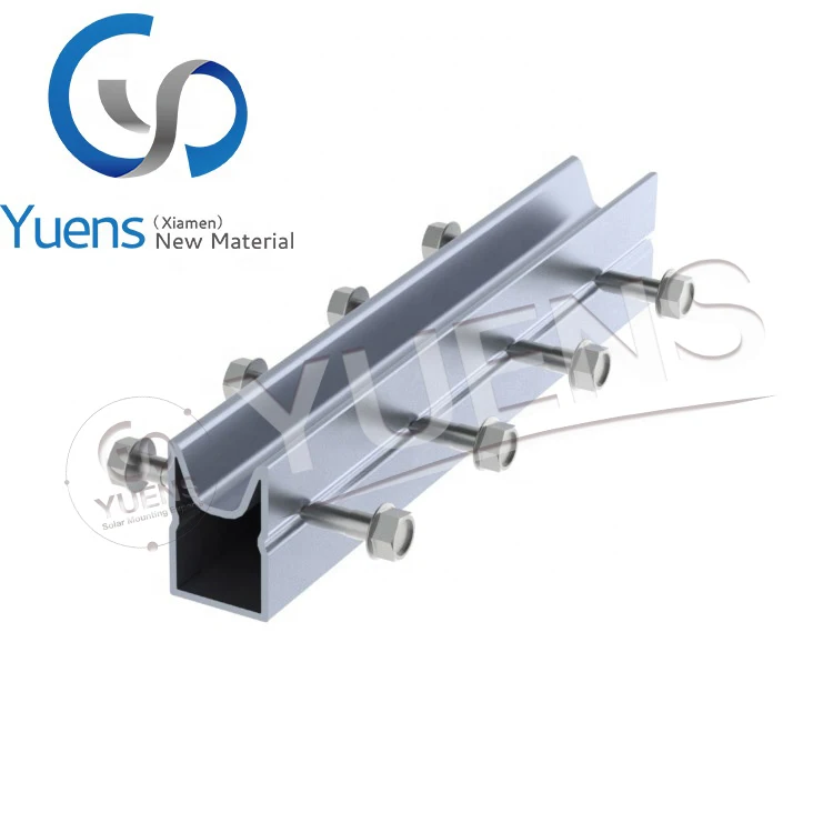 Yuens Easy Install Solar Panel Mounting System Roof Brackets Aluminum Rail Connector Splice Kit Racking Structure