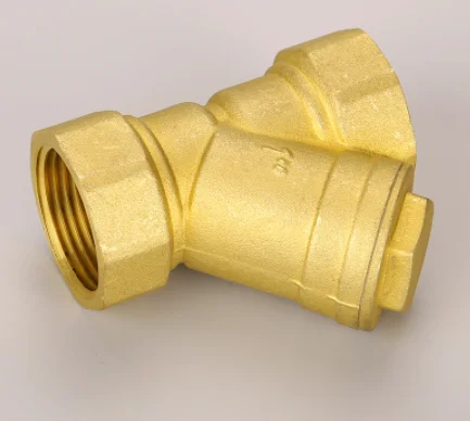 Brass Y Type Strainer Check Valve Strainer with Female Thread 3 Way Valve