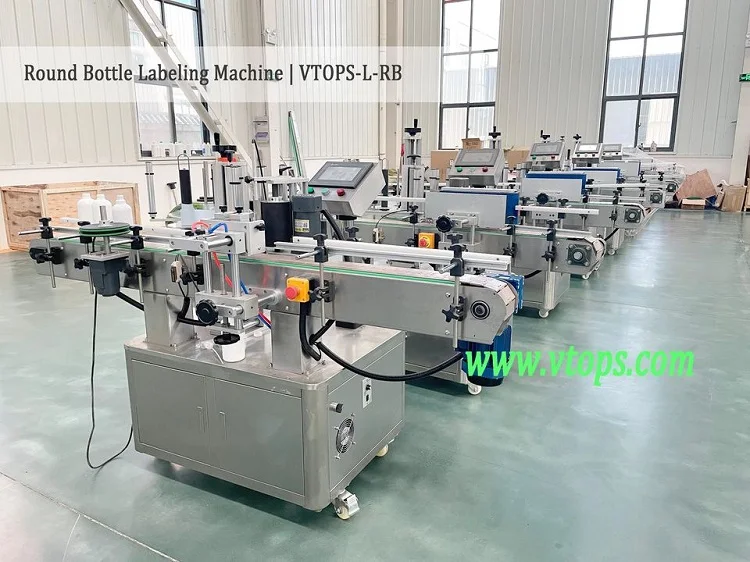 CE Approved 100ml 500ml Round Bottle Adhesive Sticker Automatic Labeling Machine for Plastic Jar