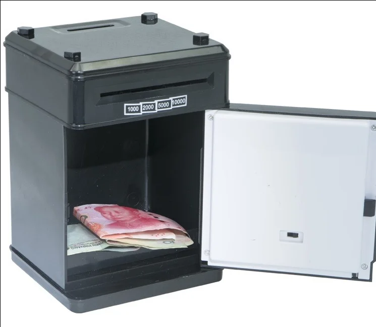 Electronic ATM Piggy Bank for Kids Cash Coin Cartoon ATM Money Saver Coin Bank for Kids Electronic Vending Mini ATM Bank