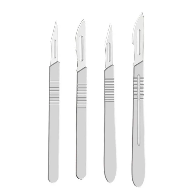 High Quality Surgical Instruments Sterile Surgical Blades with #3 Scalpel Knife Handle Medical Dental