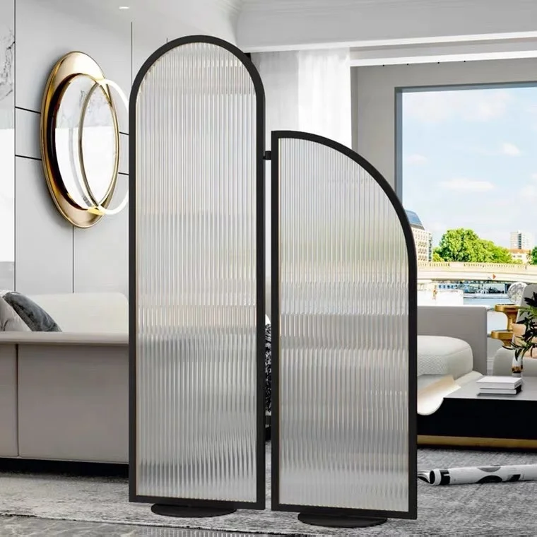 Foldable Luxury 304 Stainless Steel Art Decorative partitions Hotel Coating Room Divider Foldable