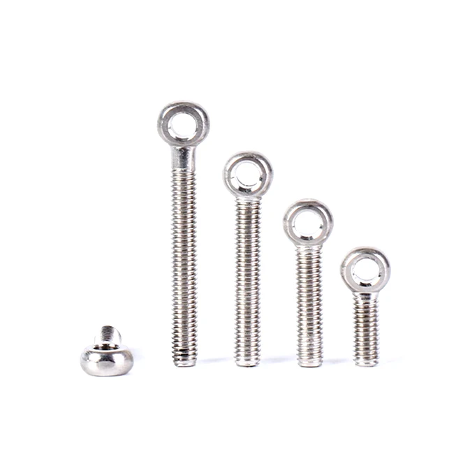 Custom Chrome Plated Stainless Steel Thread Machined Swing Eye Rod End Bolt