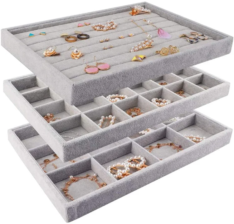 jewelry tray grey