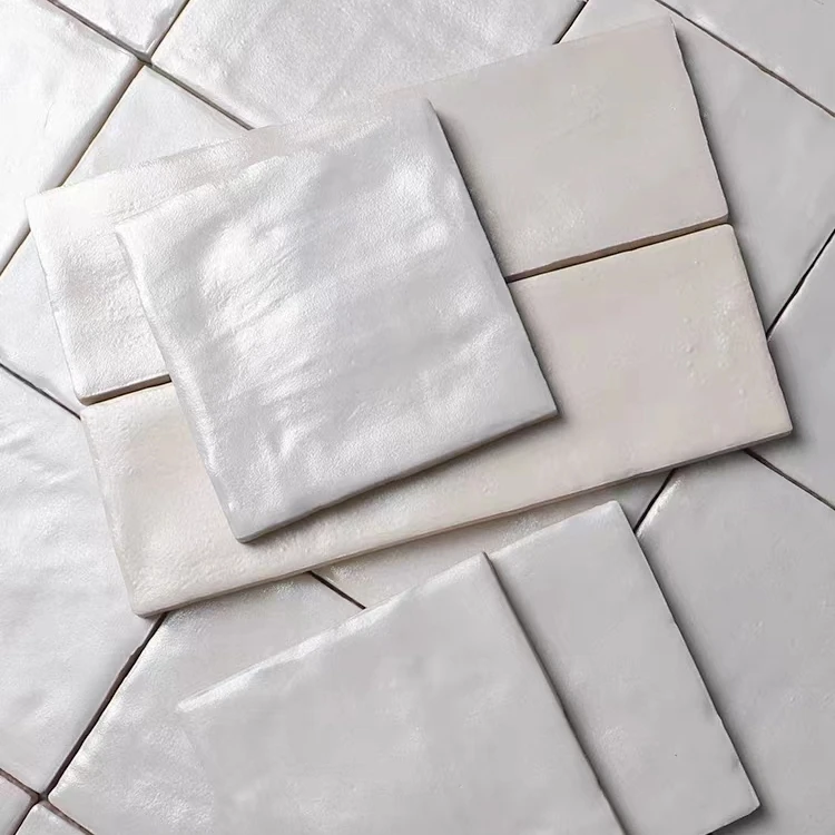 Modern Handmade High Glossy Glazed 100*100mm Ceramic Tile 60*240mm Handmade Tile Kitchen Bathroom Wall Backsplash Ceramic Tile