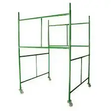 Andaimes Tubulares mobile powder coated painted steel frame scaffolding with platform  joint pins  wheels for Brasil and Mexico