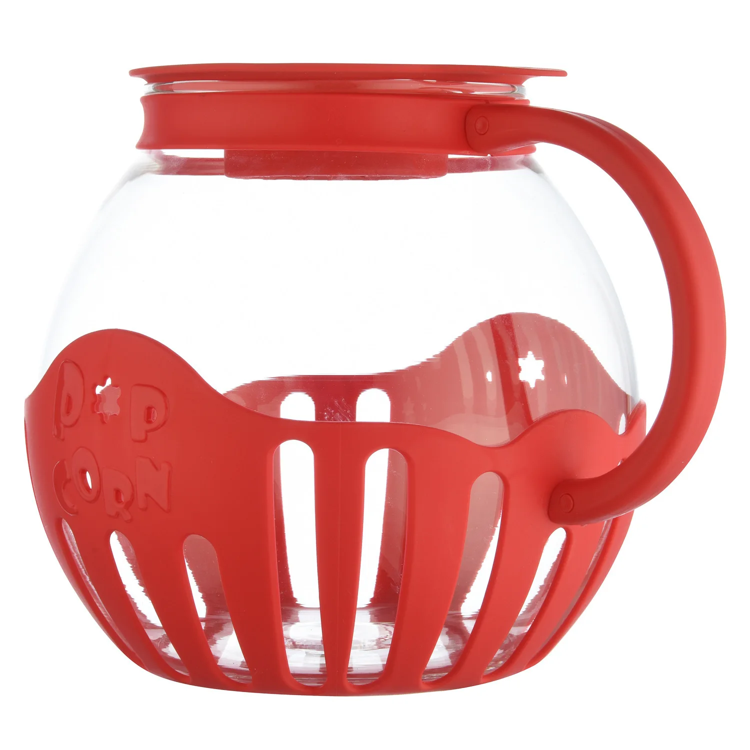 2,25QT Microwave Micro-Pop Popcorn Popper Borosilicate Glass round microwave popcorn popper for microwave use hot air popcorn