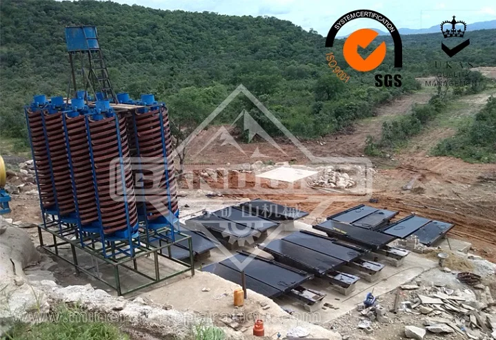  Высокая эффективность добычи золота Гравитация разделительный столик сепаратора по дешевой цене