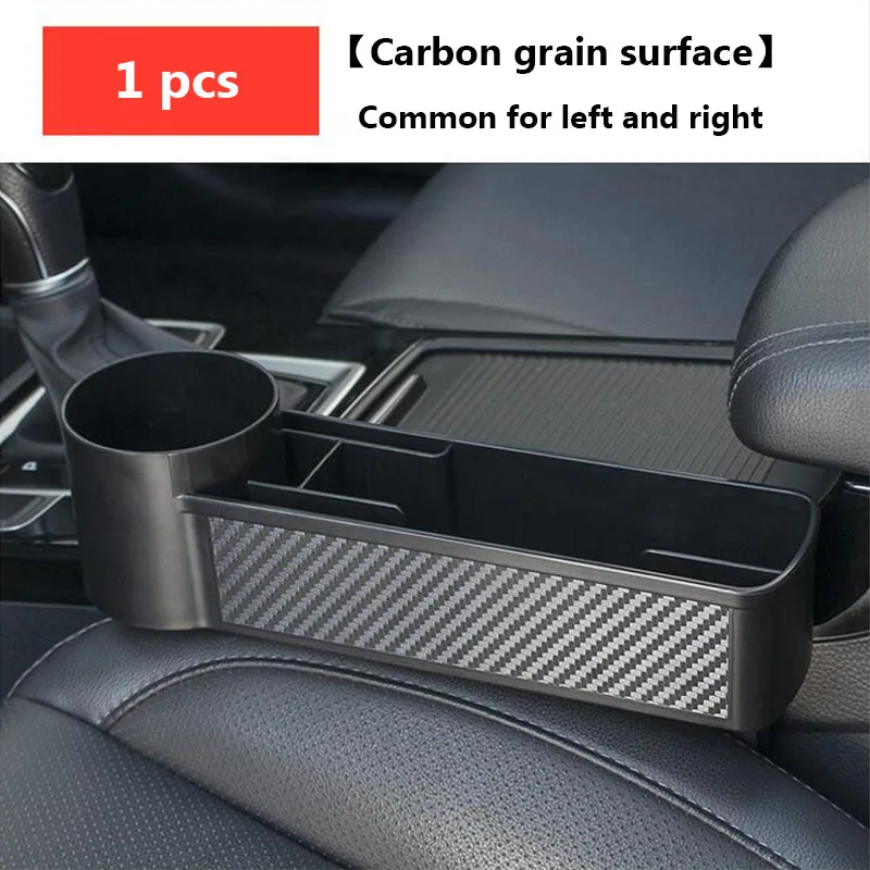 Universal Car Interior Seat Side Storage Box Gap Filler Organizer With Cup