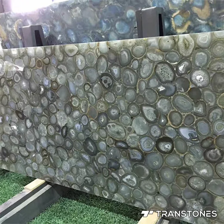 Brown Onyx Agate Stone Backlit Stone Onyx Slab For Solid Surface