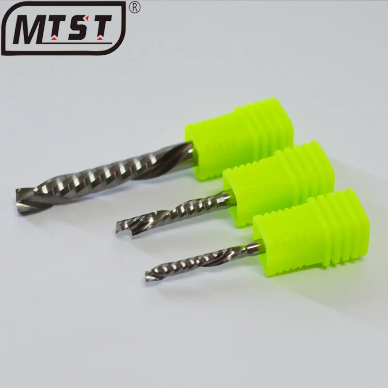 3.175mm Single edge composite milling cutter for solid wood density plywood woodworking carving machine tool