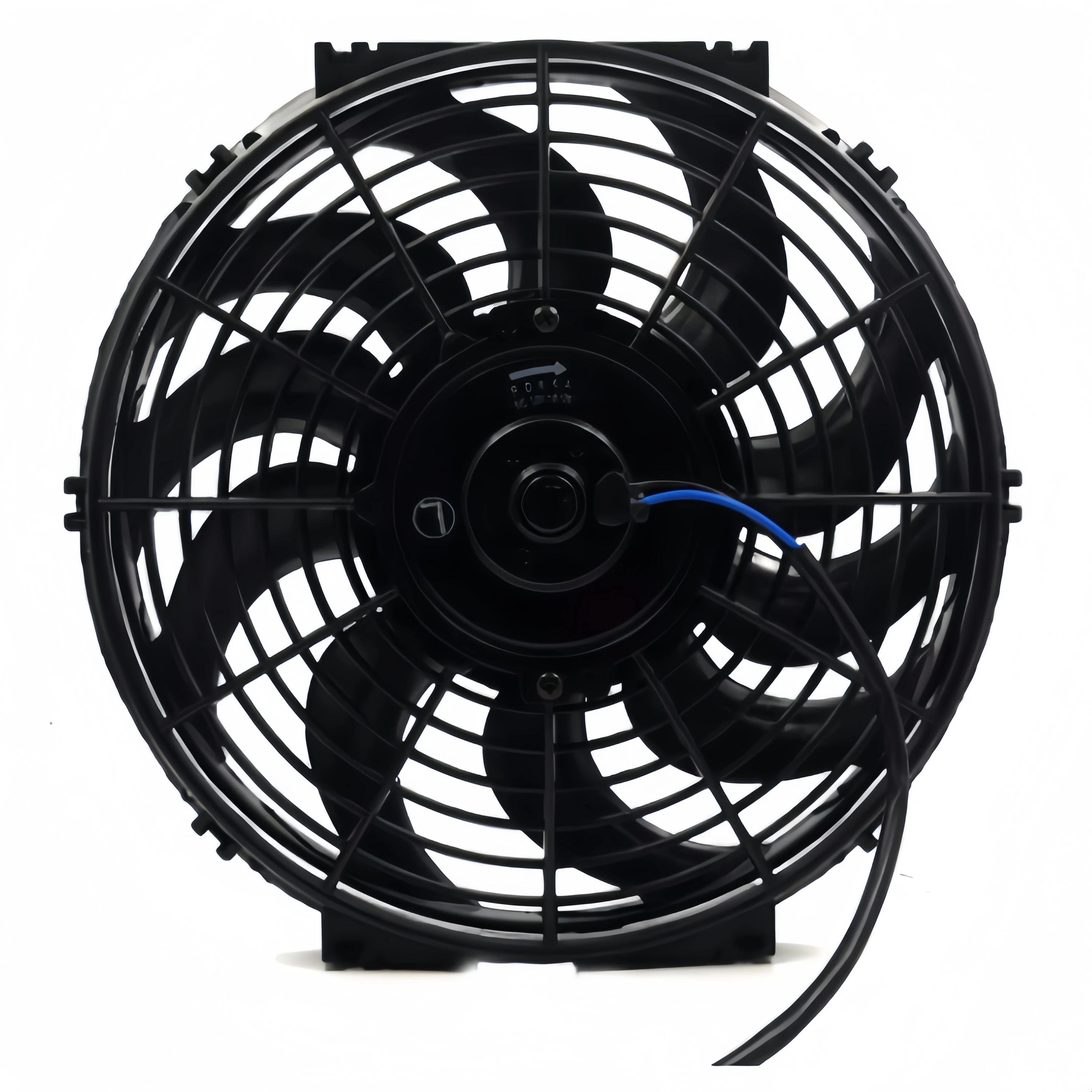 RGFROST 12 Inch Universal 12V 90W Electric Radiator AUTO FAN Mounting Kit Cars Buses AC Curve Leaves Air Conditioning System