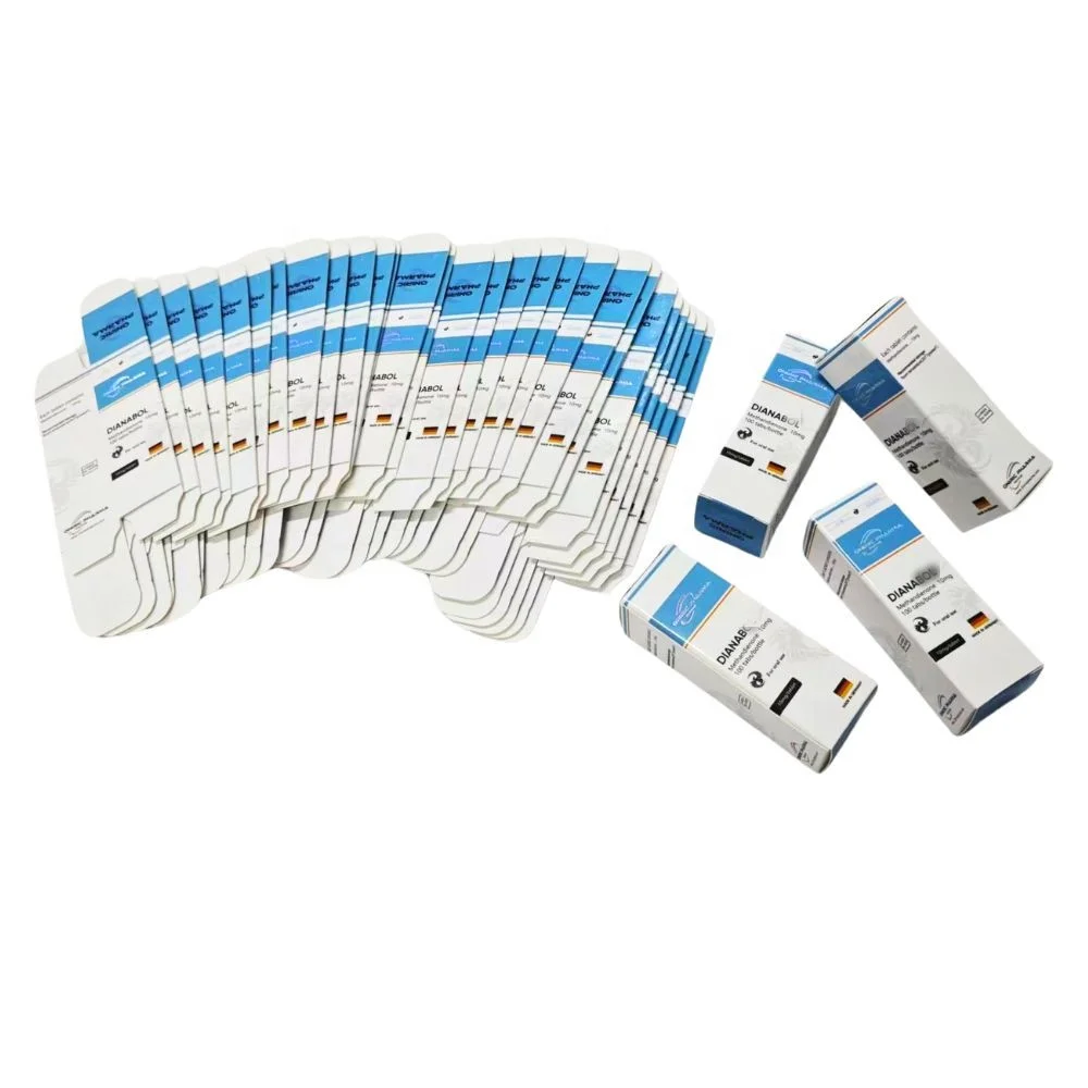 Luxury custom full sets 10 vials oral box vial tablets peptide label box with big white box