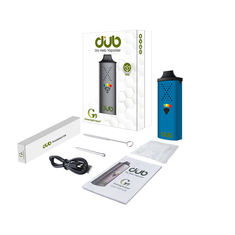  G9 2021 дешевый 1100mAh DUB керамический корпус сухой травы испаритель ручка комплект для продажи травяные