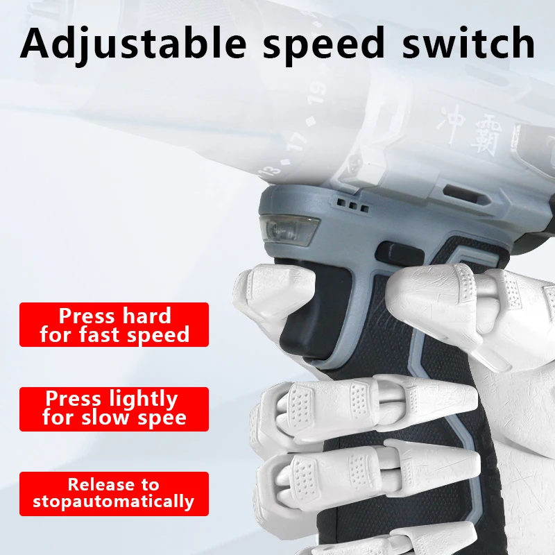 16.8V Gray Lithium Battery Impact Drill Engineered for Heavy-Duty Performance Meet your daily needs at home