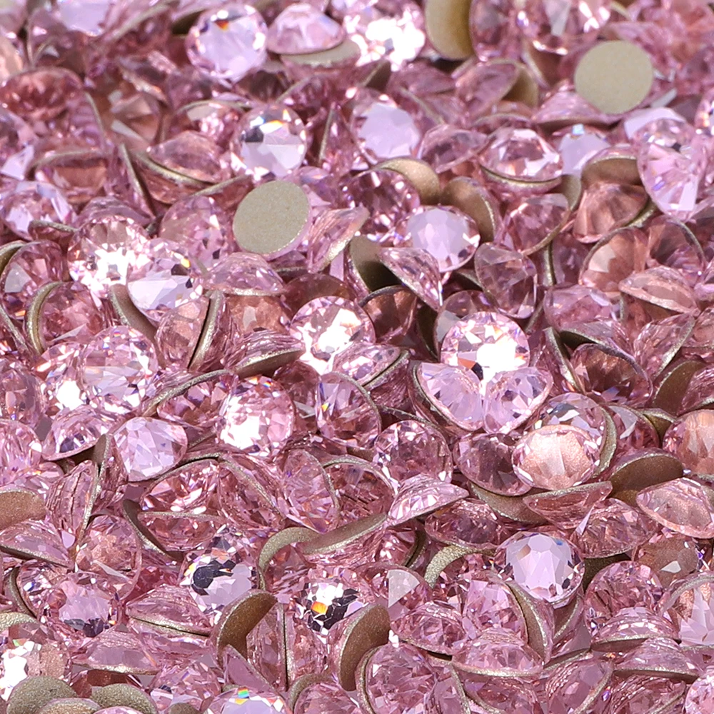 Top Quality Factory Wholesale Flat Back Glowing Refractive Non Hotfix Rhinestones 2088 Glass Crystal Stones For Shoes Nails Art
