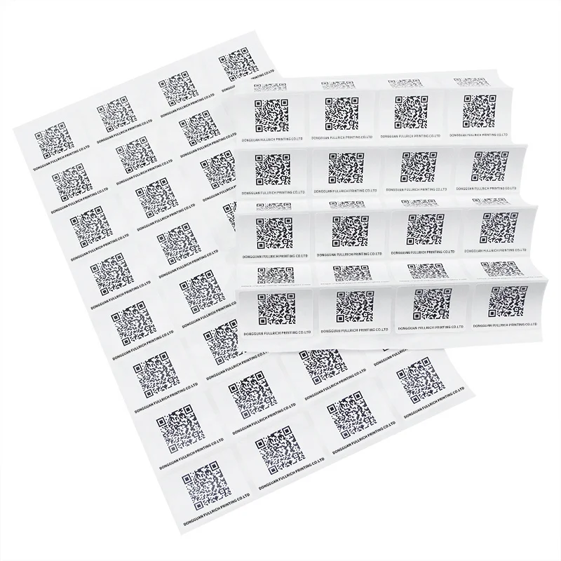 Hot Selling Serial Number Qr Code Hologram Security Code Sticker Sheet Labels With Faster Delivery
