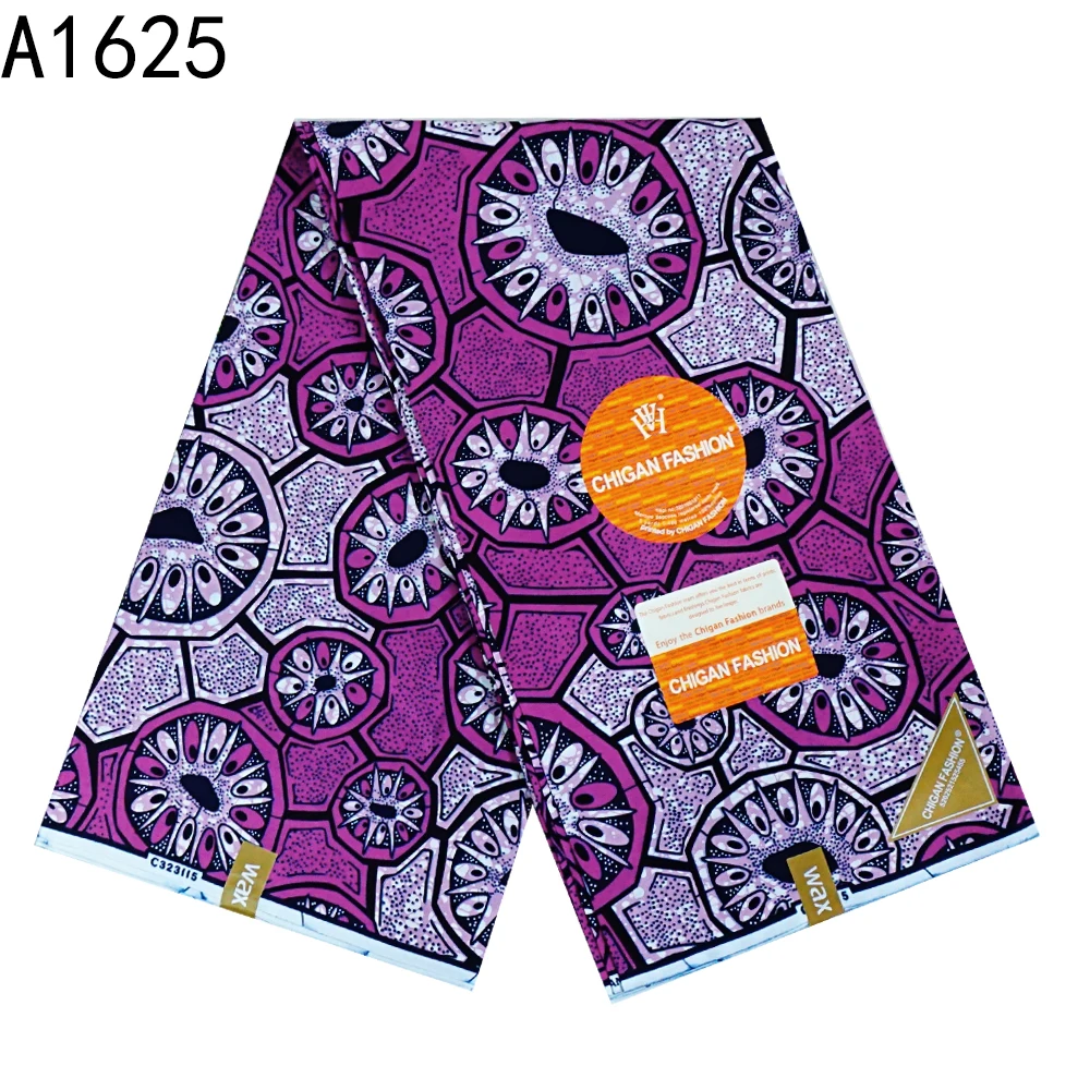 100% Cotton Ankara Africa Prints Real Wax Fabric Sewing Wedding Dress Crafts Patchwork Material