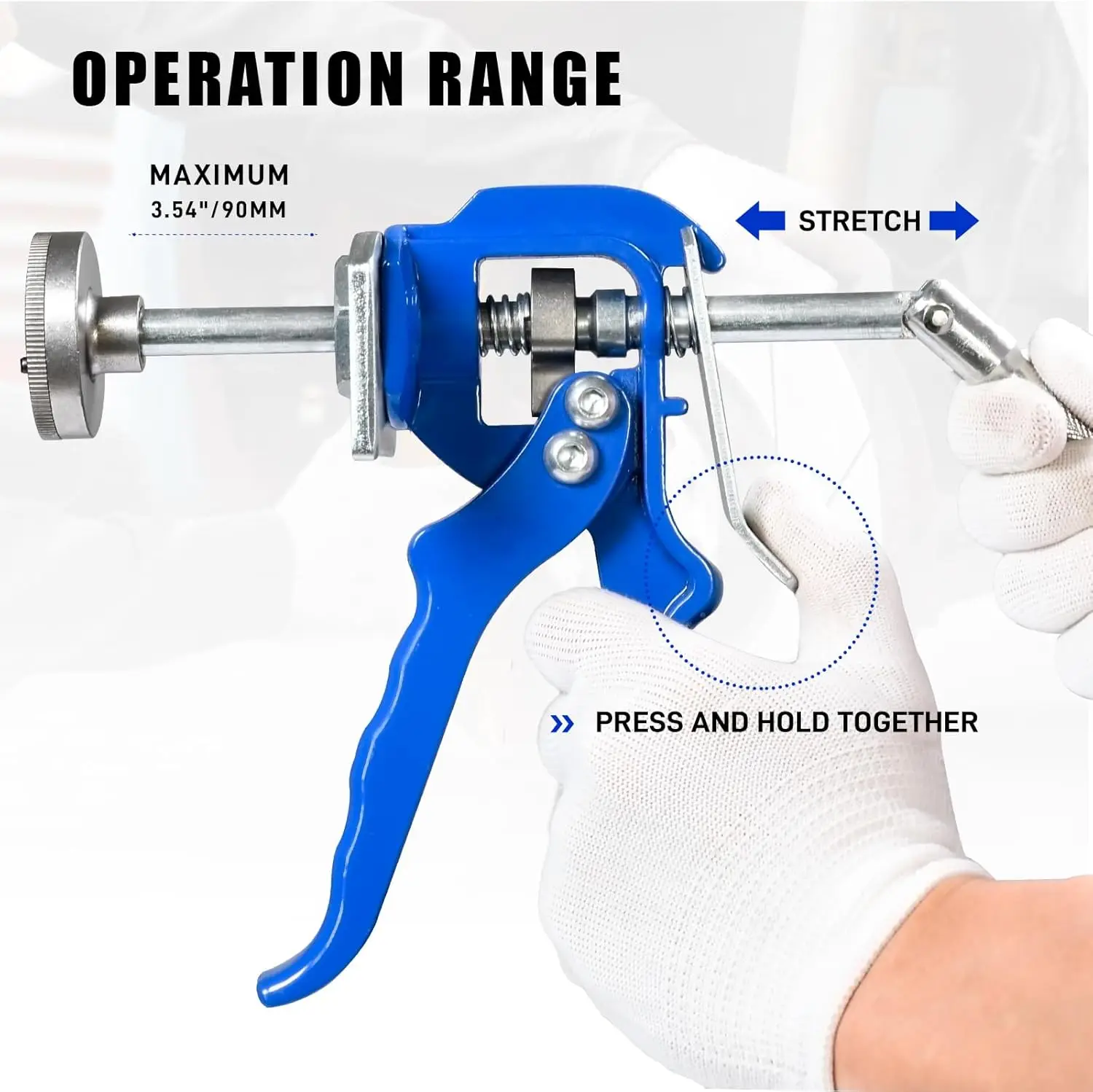 GTYPRO Brake Caliper Piston Rewind Tool - Single Discs Rear Brake Kit Combines Adjustment & Compression for Smooth Brakes