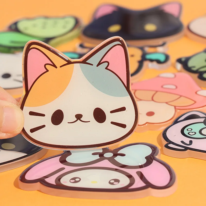 Vigreat Factory Made Custom Double Sided Printed Glitter Holographic Keychains Logo Printed Promotional Acrylic Keychain