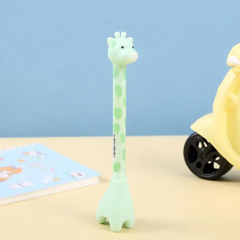 CHXN  Giraffe neutral pen cartoon deer shaped pen cute stationery student writing tool water-based pen