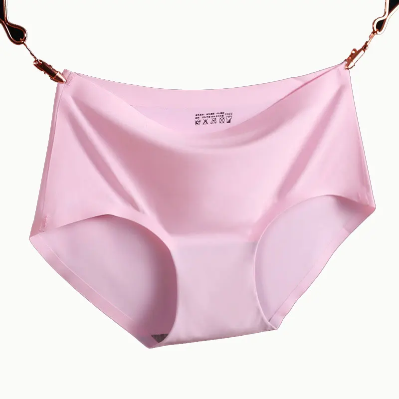 Sexy Solid Color Laser Cut One Piece Bikini Seamless Bulk Women Underwear Hipster Thong Panties with 9 Colors Customized Adults