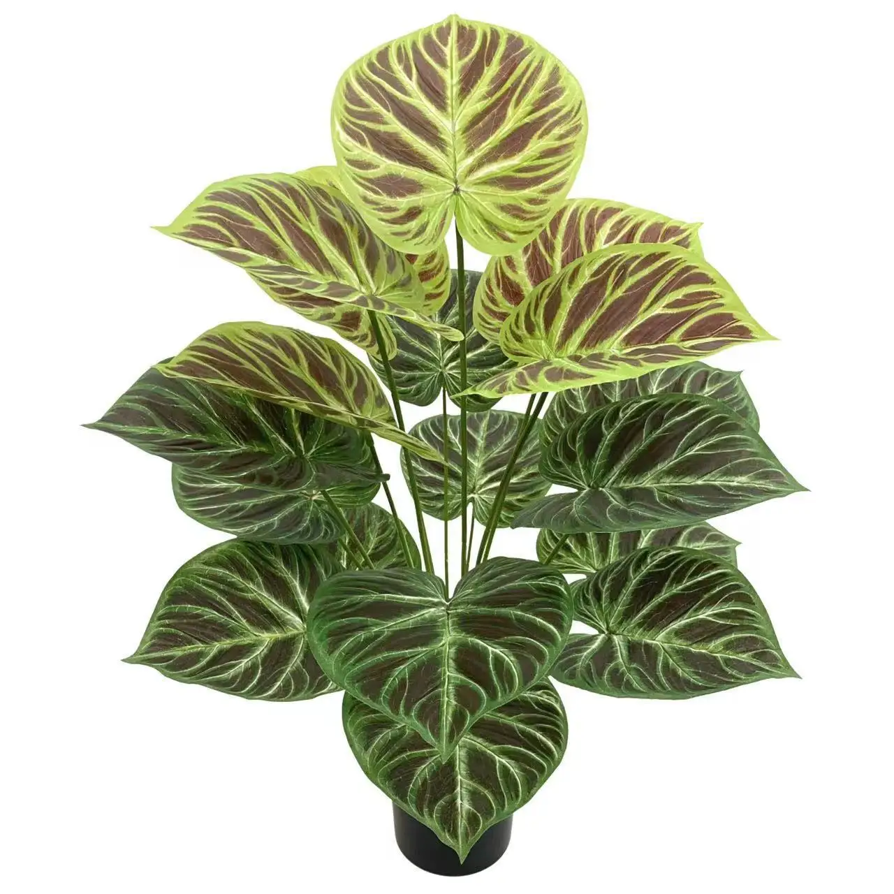 DOLA 75cm 18 Heads  Real Touch Turtle Leaves Artificial Green Plant  Artificial Monstera Big Leaves Without Pot
