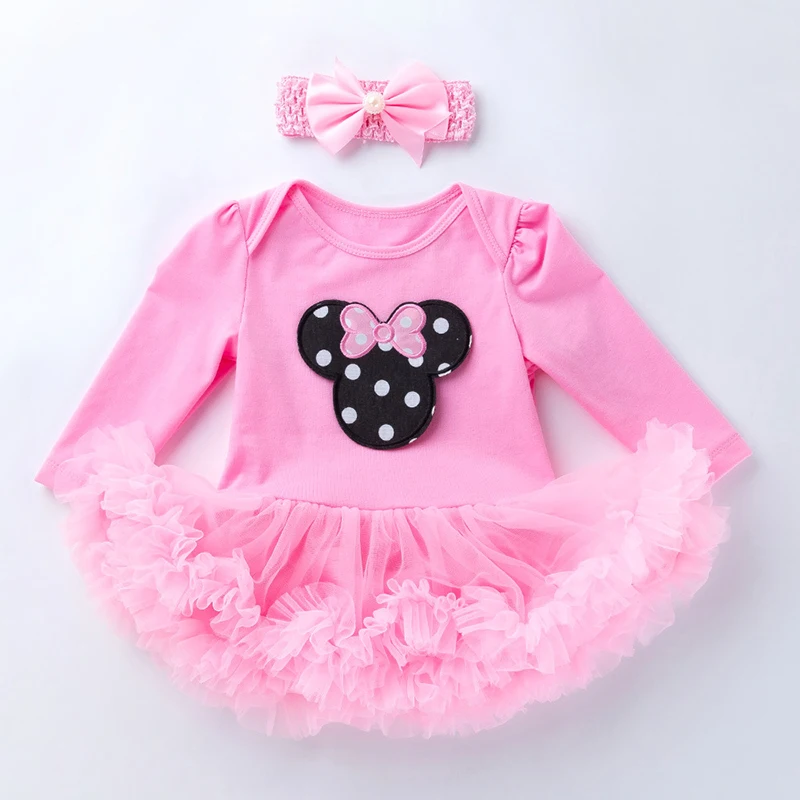 New style 2 years old princess dress for baby girls