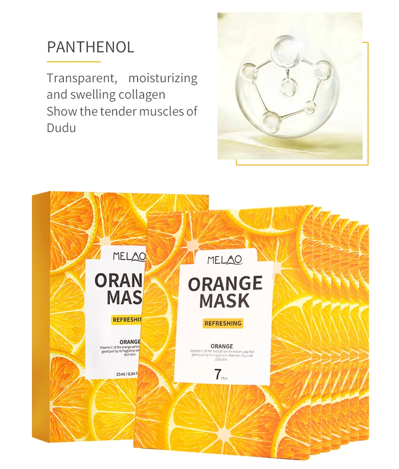 Custom Private Label Whitening Moisturizing Sheet Fruit Beauty Face Mask   Skin Care Facial Mask