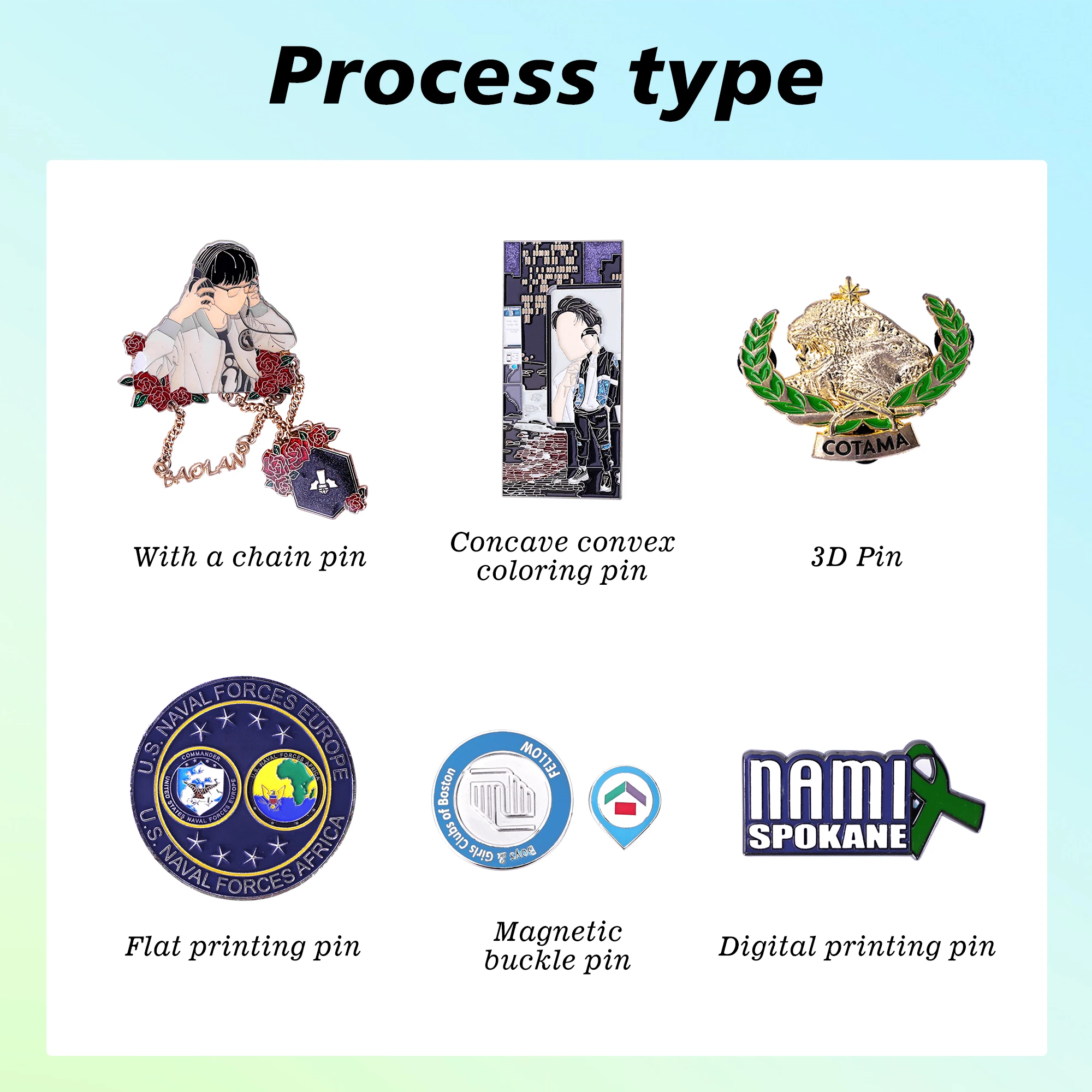 Manufacturer Metal Pins Wholesale Designs Screen Printed Enamel Lapel Brooch Pins Custom Logo Metal Pins