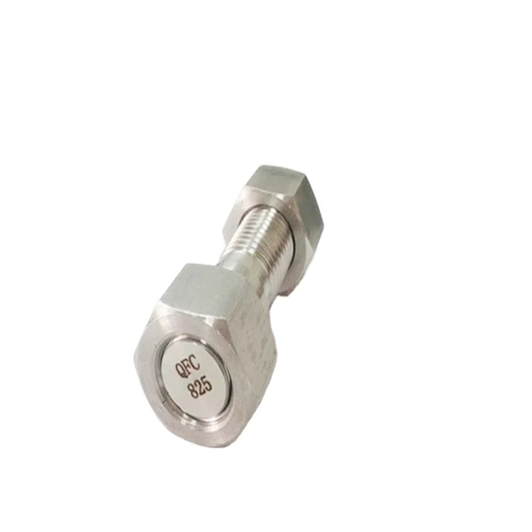 Bolt and nut fasteners used in the chemical industry N08825 Incoloy825 800 800H 800HT Corrosion resistant