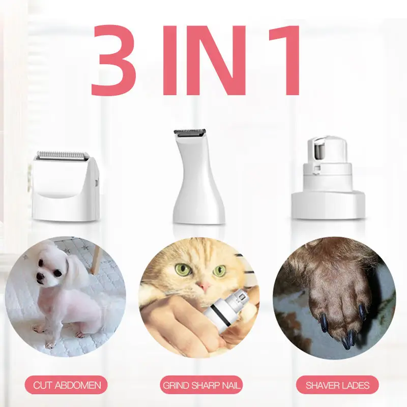 Lanumi SH-2301 Professional animal electric pet grooming kit pet hair trimmer electronic pet dog nail grinder