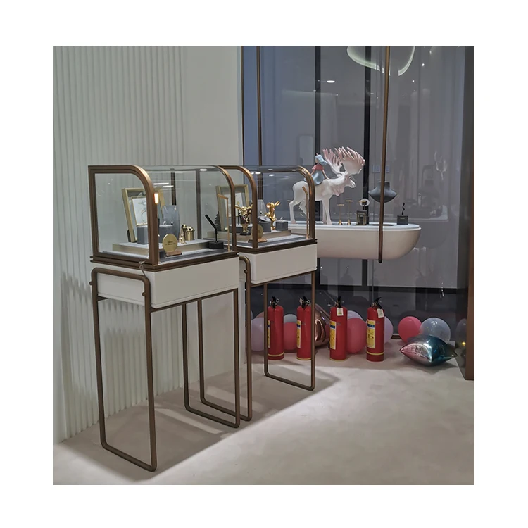 High-end jewelry display cabinet showcase manufacturers luxury glass gold jewelry display rack display rack factory direct sales