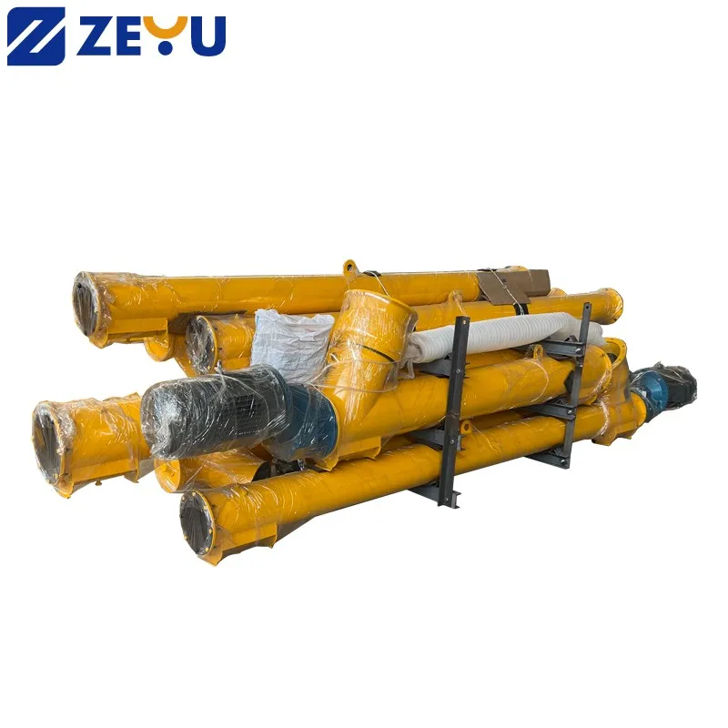 Reliable Stainless Steel Screw Conveyor 6-9m Long for Concrete Mixing Plant Cement Screw Conveyor