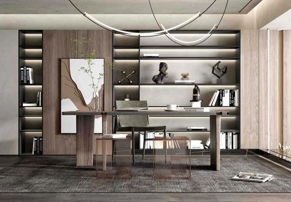 Wooden Modern Designs Display Cabinet Custom Book Cases Bookcase For Living Room