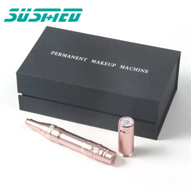 Rechargeable Permanent Makeup Wireless Tattoo Machine Pen Digital Permanent Makeup Machine Piercing Gun with battery
