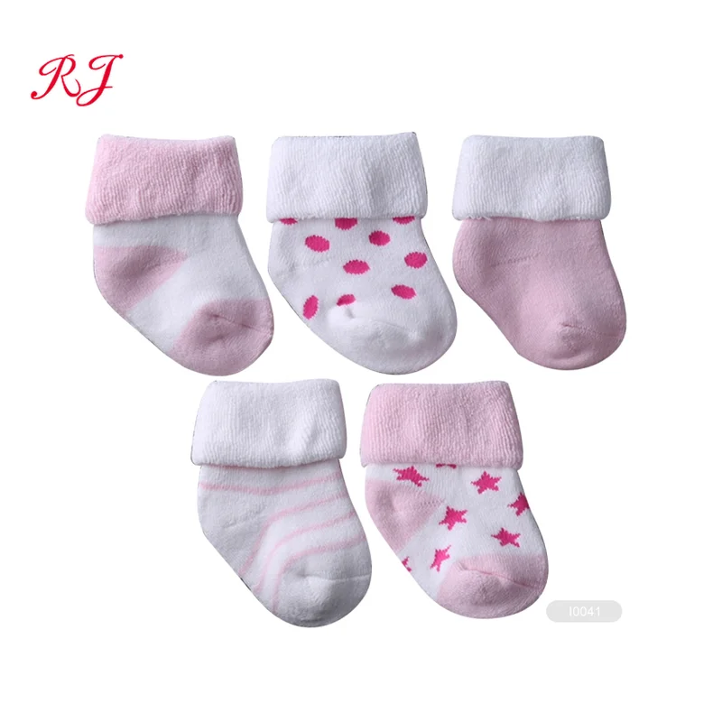 RJ-I0023 bulk kids knit baby organic socks
