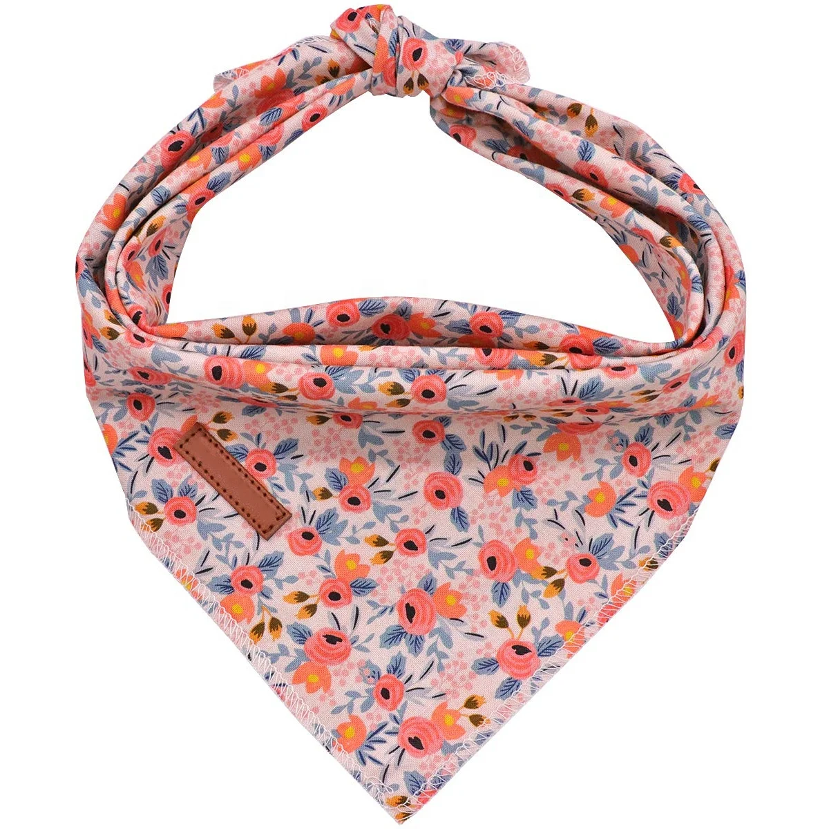 wholesale oem custom cotton sublimation blank dog pet square triangle bandana