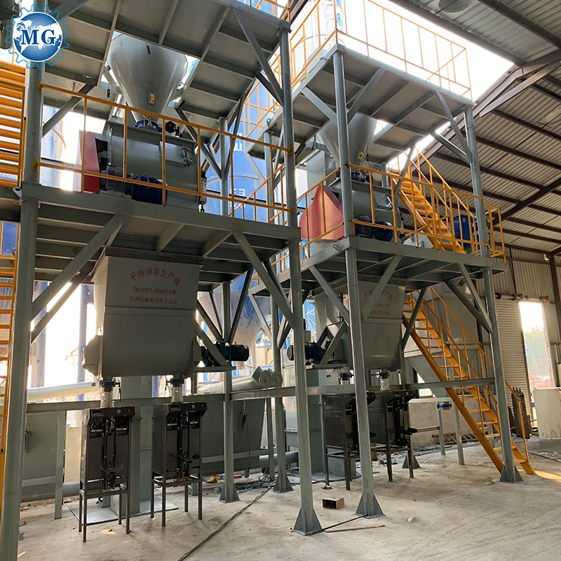 Automatic Feeding 30T/H Dry Mortar Production Line Wall Putty Making Machine
