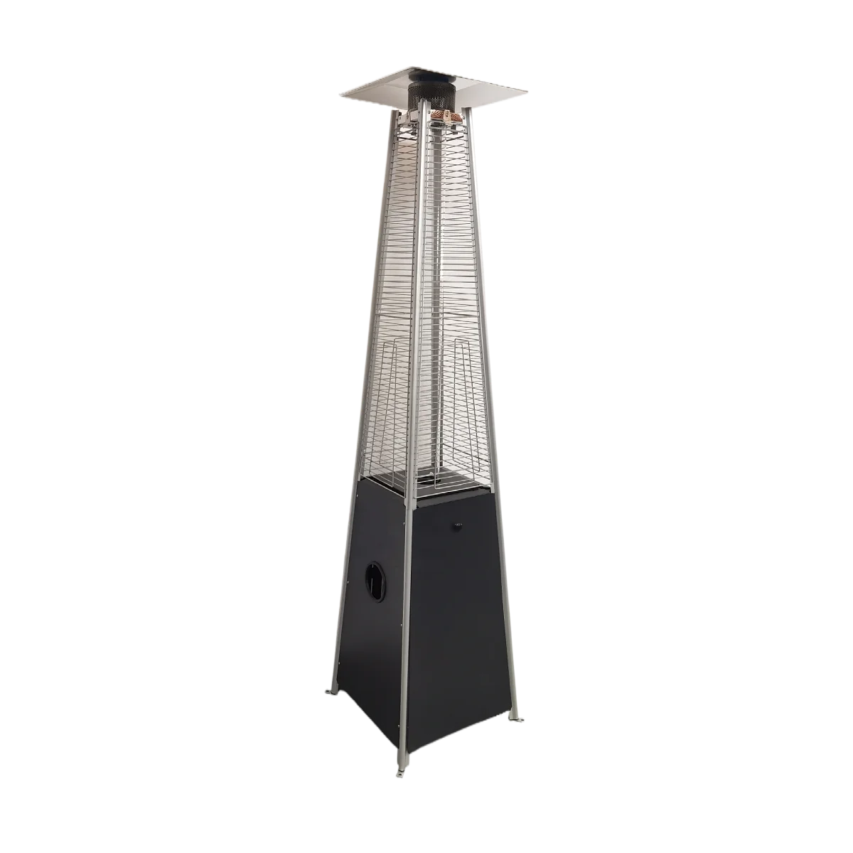 Outdoor Gas Patio Heater Wheeled Standing Tower Heater