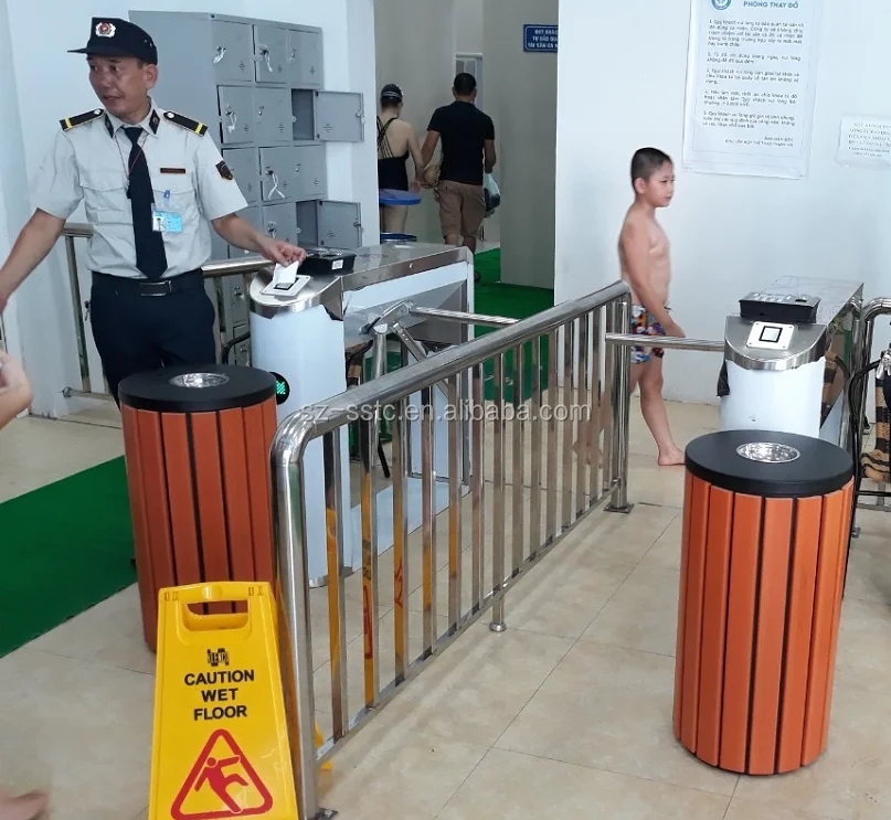 Card collector control system tripod turnstile