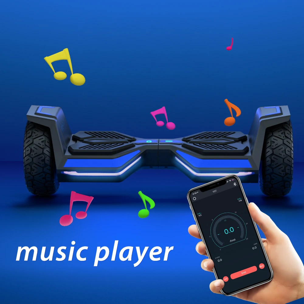 Electric Hover board 8.5 inch led wheel Smart Self Balancing scooter with blue tooth speaker balance scooters