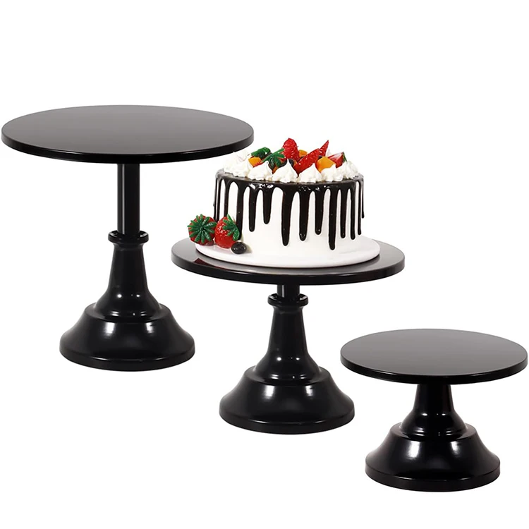 Party Wedding Decoration Cake Dessert Stand Luxury Metal Iron Gold Silver Cake Stands Set For Wedding Cakes