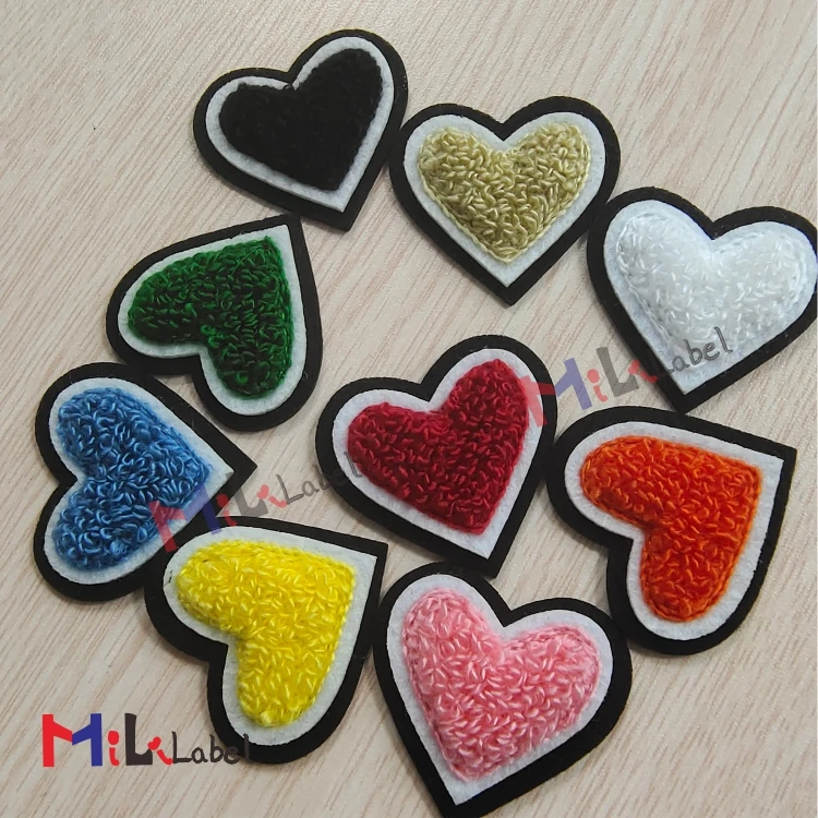 
wholesale alphabet numbers and the heart patches custom embroidery custom patches chenille patches 
