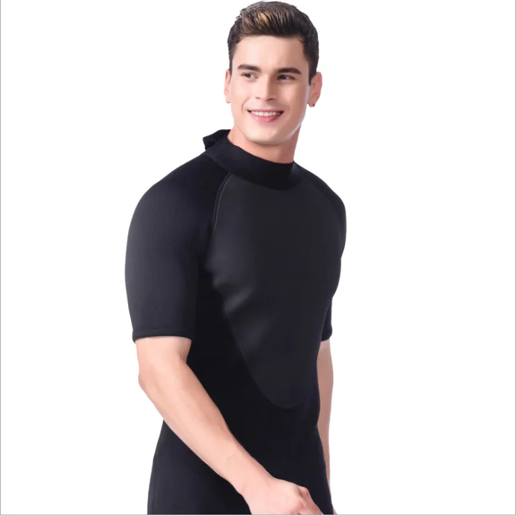 AGRADECIDO Wholesale Short Sleeve Scuba Diving Suit Swim Suit Plus Size Springy Surfing Wetsuits For Men