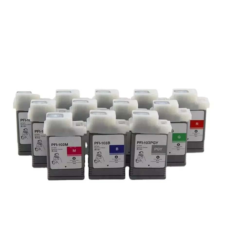 Generic For Canon Image IPF500 IPF 5100 IPF 6100 Compatible PFI-103 PF103 pigment Ink Jet 130ml Ink Cartridge