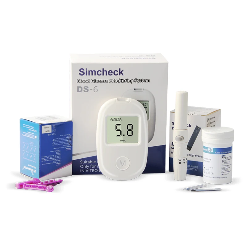 Hospital used blood glucose meter LCD display glucometer with better